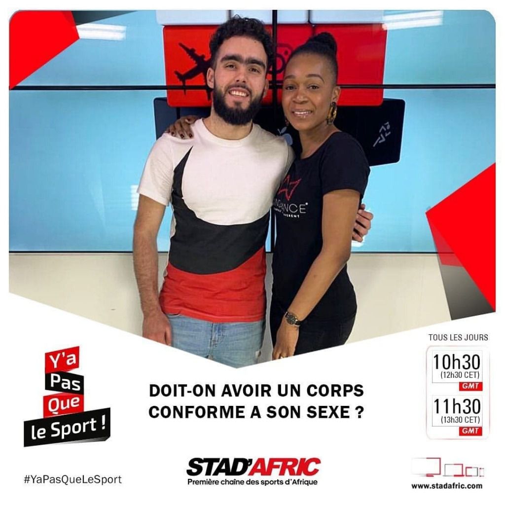 Magalie Landu de l'émission 'Y'a pas que le sport' Stad'Afric Paris (France)